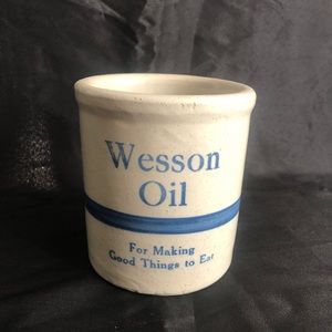 Wesson Oil Crock
